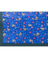 Teddy Bear Pillowcase Rustic American Patriotic Cutter Fabric Material - $3.76