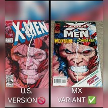 Rare VHTF X-men 7 MX 12 Jim Lee Newsstand Flip Book Variant 1992 Foreign Variant - $18.69