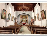 Interior San Gabriel Archangel Mission CA Detroit Publishing UNP DB Post... - $2.92