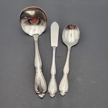 Oneida Deluxe 1847 ROGERS Set of 3 Sugar Spoon, Butter Knife, Serving Co... - £19.49 GBP