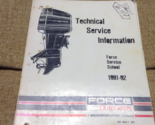 1991 1992 Forza Servizio Informazioni Manuale Sia 4863-1 991 OEM - £7.13 GBP