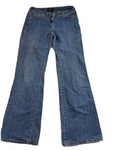 Dana Buchman Womens Signature Blue Flare Jeans Size 4 Mid Wash - £8.08 GBP