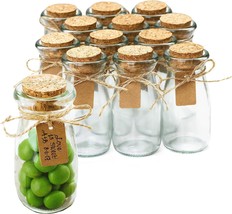 Otis Classic Small Glass Jars With Lids – Set Of 12 Mini Glass Bottles, 3.4 Oz - £26.45 GBP