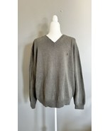 Men's Polo Ralph Lauren 100% Cotton Knit V Neck Sweater XL - $23.76