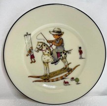 Lenox Special 8&quot; Plate Little Boy on Rocking Horse Toys Puppet Soldier - $15.69