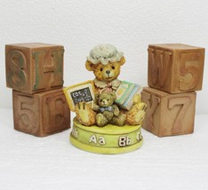 Simpleasures Collectible Cubs Resin Teddy Bear Block Lot Baby Nursery Decor - $9.89