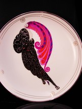 Vintage Art Deco ERTE Fabulous in PINK panther woman plate - beauty and the beas - £47.69 GBP