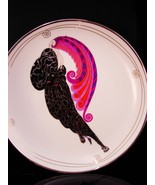 Vintage Art Deco ERTE Fabulous in PINK panther woman plate - beauty and ... - £47.90 GBP