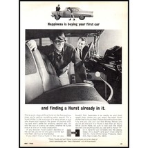 1966 Hurst Shifter Performance Parts Vintage Print Ad Father Son 60s Wall Art - $10.97