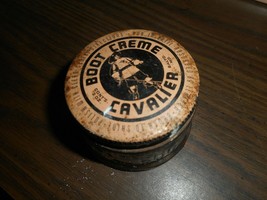 Cavalier Boot Cream Jar and Lid ... Embossed Jar Horse Rider Shoe Polish Vintage - £10.65 GBP