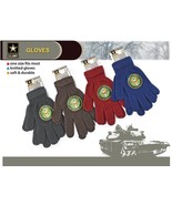 U.S. ARMY Eagle Logo Warm Gloves Military Officially Licensed Winter Gloves - $9.99