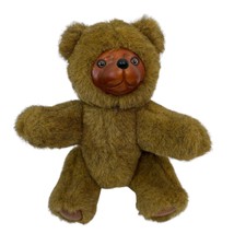 Robert Raikes 9” 5453 Jamie Brown Teddy Bear Applause Carved Wood Face Jointed - $16.77