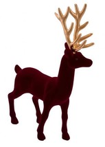 Stag, Velvet, Red/Gold, 5 7/8x2x9 1/8in, &quot; Germany &quot;, Handmade - £12.39 GBP