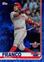 2019 Topps Opening Day Blue Foil #184 Maikel Franco Philadelphia Phillies ⚾ - £0.66 GBP