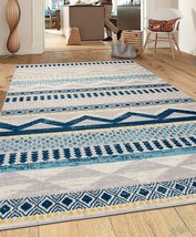 Blue 5&#39; X 7&#39; Rugshop Sky Collection Contemporary Bohemian Design Area Rug - $67.99