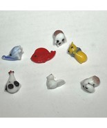 Miniature Lampwork Glass Animal Decorative Figurines Set of 7 Assorted - $645.87 MXN