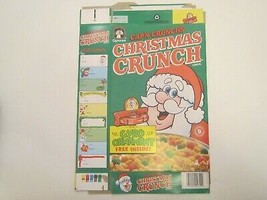 Empty Quaker Cereal Box 1992 Cap&#39;n Crunch Christmas Crunch Post Cards [P6c14] - £18.23 GBP
