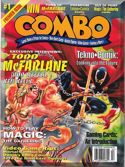 Combo #1 (1995) *Modern Age / Premiere Issue / Pop Culture Price Guide* - $3.50
