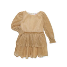 Wonder Nation Baby and Toddler Girls Gold Holiday Dress, 0/3 Months - $564.31 MXN