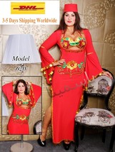 Egyptian Gypsy Belly Dancing Costume Oriental   Dance Dress جلابية رقص مصري - £35.80 GBP