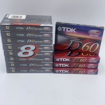 Tdk D60 Cassette Audio Tapes Lot Of 12 Pack Of 8 Plus 4 New Sealed Blank BK2 - £27.34 GBP