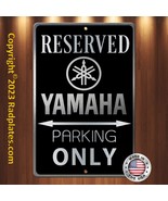 Yamaha Parking 8&quot;x12&quot; Brushed Aluminum and translucent Classy Black sign - £15.36 GBP
