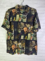 A Nightmare on Elm Street Freddy Krueger All Over Print Button Up Shirt Mens M - £83.35 GBP