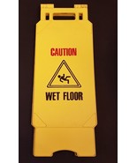 Janitorial 26&quot; Yellow Plastic A-Frame SIGN Safety Caution Wet Floor Carr... - £14.18 GBP