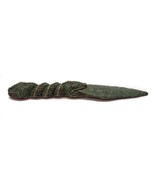 Crushed Malachite Dagger Knife Snake Mayan Wall Art Mexico 13.5 x 2.75 x... - £90.06 GBP