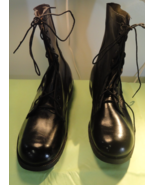 NEW 1984 MILITARY BLACK LEATHER RO-SEARCH TACTICAL BOOTS 11 1/2 - $131.97 CAD