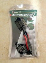 Golf Universal Club Brush Jef World JR647 Golf Bag Accessory Red NIP-SEALED (D) - £13.62 GBP