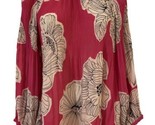Melissa Paige Top Womens Size XS Pink Floral Bell Sleeve Blouse  - $6.31