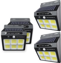 LED Solar Outdoor Lights Wireless Security Motion Sensor Outdoor Lights Solar Li - £54.73 GBP