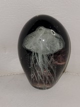 Glass Jellyfish Paperweight 4&quot; - £11.12 GBP