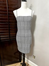 Fashion Nova Womens Bodycon Dress Gray Mini Stripe Spaghetti Strap XS - £11.00 GBP