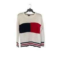 Tommy Hilfiger Women&#39;s Size S/P Essential Bold Flag Knit Sweater Long Sleeve - $33.87