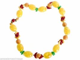 Vintage Necklace Plastic Fruit Salad Bold  Colorful West Germany 1960s - $935.01 MXN