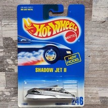 1992 Hot Wheels Blue &amp; White Card #246 Shadow Jet II Chrome Silver Dieca... - £6.99 GBP