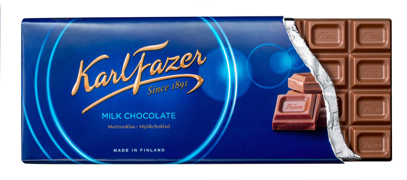 Primary image for Karl FAZER VARIOUS Chocolate Bars 200g (7oz) Since 1891 Finland