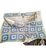 Wild Fable skirt 6 Jean Shorts Crohet High Rise Cut-Off Button Fly Crochet - $122.79 MXN