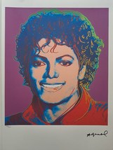Andy Warhol Signed - Michael Jackson - Certificate Leo Castelli - £46.61 GBP