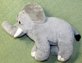 Elephant Wild Republic Plush 12&quot; Long Stuffed Animal Gray Toy Raised Trunk 2014 - £12.66 GBP