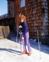 Jill St. John Portrait in ski Clothes by Lodge 1960&#39;s Pose 16x20 Canvas - $69.99