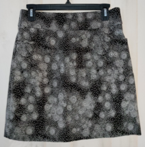 New Womens Bella Rose Black W/ White Polka Dots Pull On Skort W/ Pockets Size M - £22.21 GBP