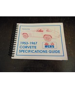 1953-1967 Corvette Specifications Guide -Spiral bound Vol. 1 FREE SHIPPING - $20.57