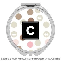 Crown : Gift Compact Mirror Seamless Pattern Baby Shower King Queen Room Wall De - £10.21 GBP+