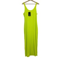 Fashion nova lime dress 3X Your needs met fitted tank neon maxi NEW womens - £11.15 GBP