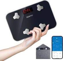 RENPHO Travel Scale for Body Weight, Mini Bathroom Scale for, 11.02&quot; x 7.09&quot; - £21.23 GBP