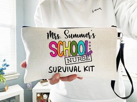 School Nurse Gift, School Nurse Makeup Bag, School Staff Gifts, Nurse Pe... - £12.50 GBP