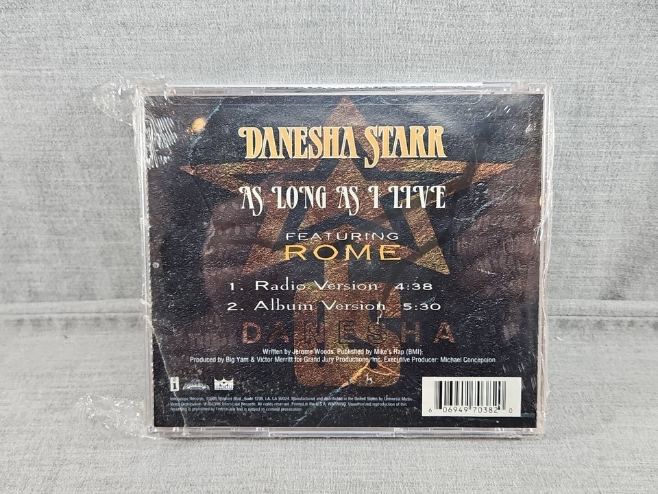 Danesha Starr - As Long As I Live (CD singolo, 1998, Interscope) nuovo Item image 2